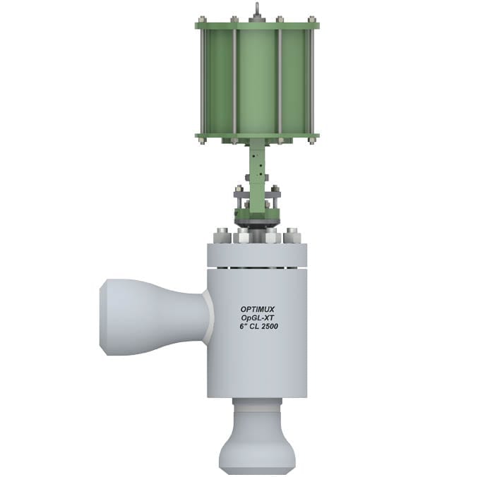 OpGL-XT Fabricated Angle Body Control Valve